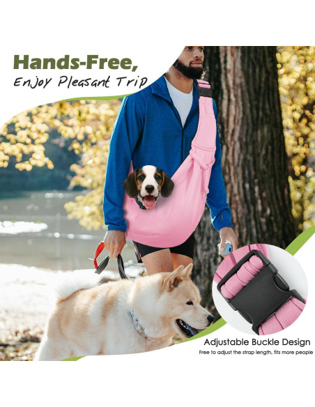 Transportín Pawaboo Rosa para Perros y Gatos hasta 5,44 kg