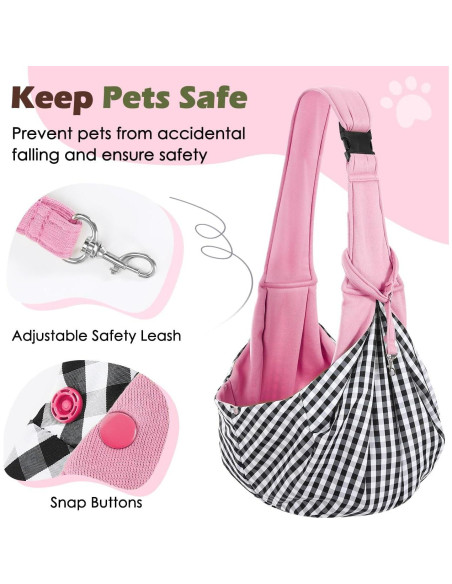 Transportín Pawaboo Rosa para Perros y Gatos hasta 5,44 kg