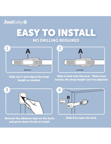 Bloqueos de Seguridad para Niños Jool Baby - Paquete de 4