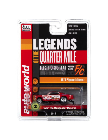 Auto Slot 1:64 AW AUTO WORLD Plymouth Duster Rojo