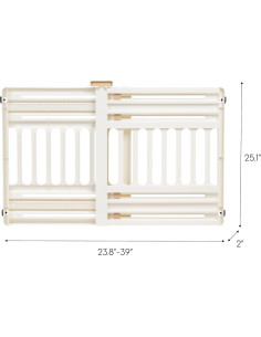 Puerta para Perros IRIS USA Expandible 60-99 cm Blanca 2