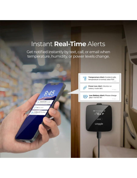Monitor de Temperatura Waggle Pro para Mascotas - GPS 4G LTE