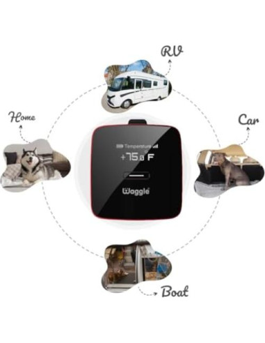 Monitor de Temperatura Waggle Pro para Mascotas - GPS 4G LTE