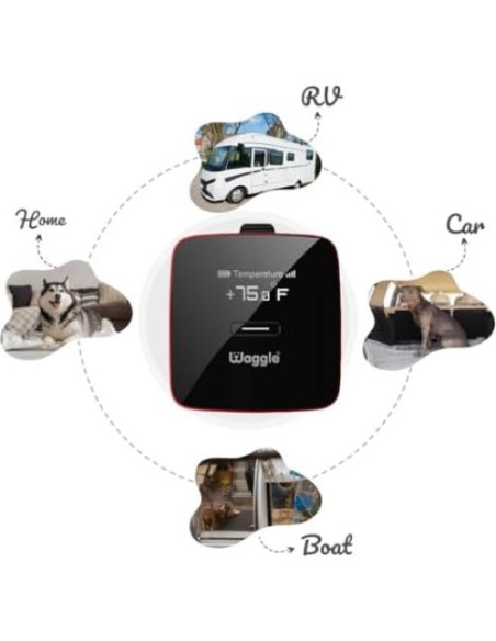 Monitor de Temperatura Waggle Pro para Mascotas - GPS 4G LTE