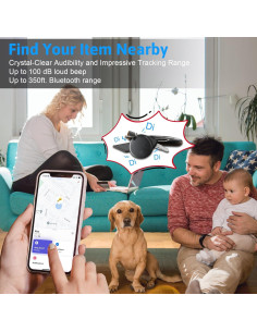 Localizador Bluetooth Fortunepro 4 Pack Rastreadores Llaves 2