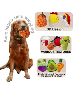 Paquete de 18 Juguetes de Peluche Squeaky Jalousie 2