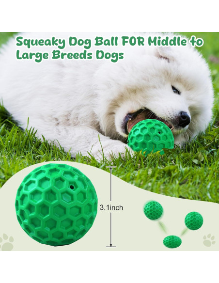 Pelota de Juguete para Perros Grandes ZRIFAQESW Verde Indestructible