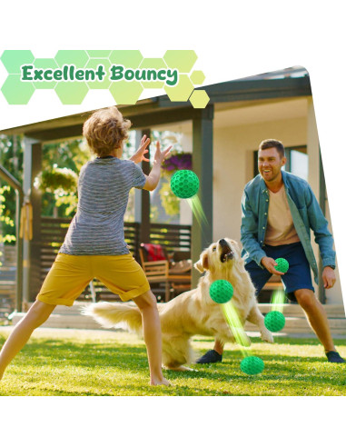 Pelota de Juguete para Perros Grandes ZRIFAQESW Verde Indestructible