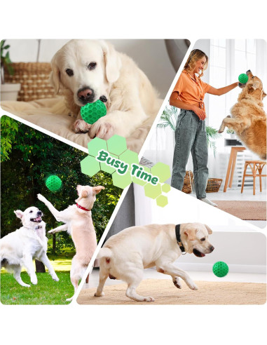 Pelota de Juguete para Perros Grandes ZRIFAQESW Verde Indestructible
