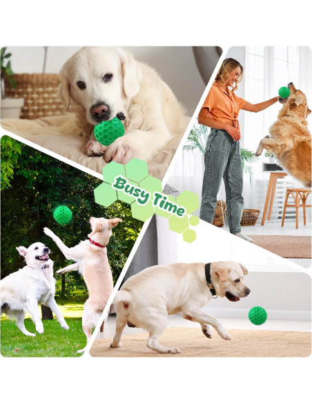 Pelota de Juguete para Perros Grandes ZRIFAQESW Verde Indestructible