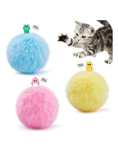 Pelotas Interactivas para Gatos Potaroma con Catnip - 3 Piezas