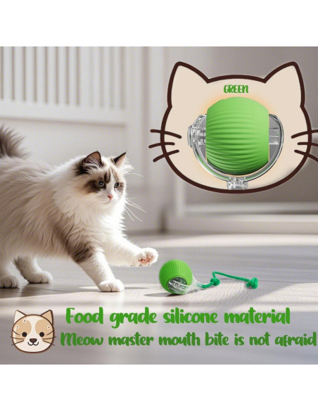 Bola Interactiva para Gatos y Perros KumCinm Roja 5cm