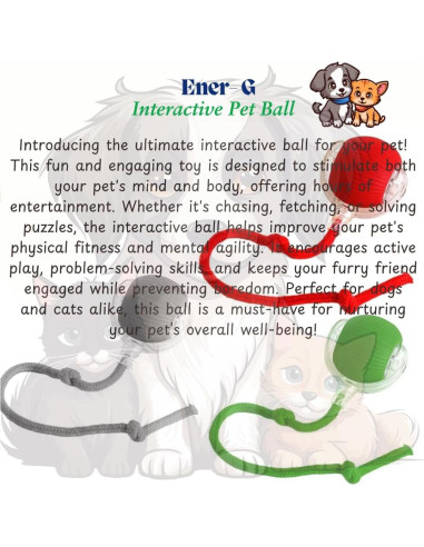 Bola Interactiva para Gatos y Perros Naturaceutica Gris