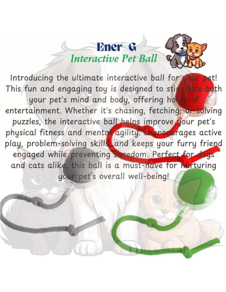 Bola Interactiva para Gatos y Perros Naturaceutica Gris