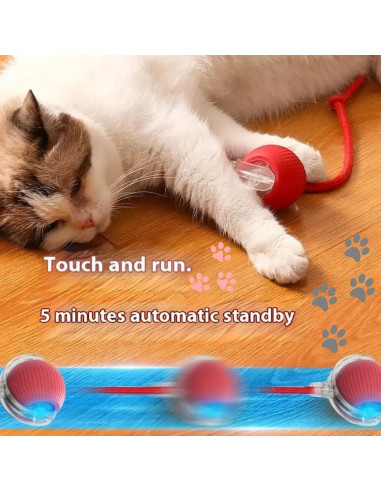 Bola Interactiva para Gatos y Perros Naturaceutica Gris