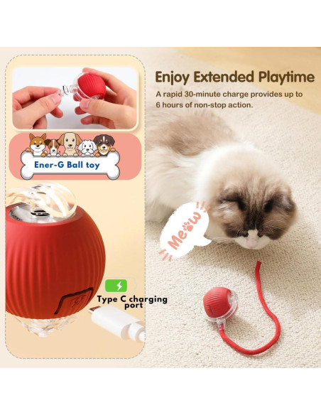 Bola Interactiva para Gatos y Perros Naturaceutica Gris