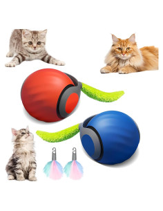 Juguete Interactivo para Gatos Speedy Tail 2.0 Naranja y Azul