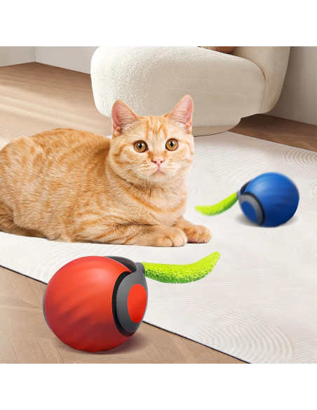 Juguete Interactivo para Gatos Speedy Tail 2.0 Naranja y Azul