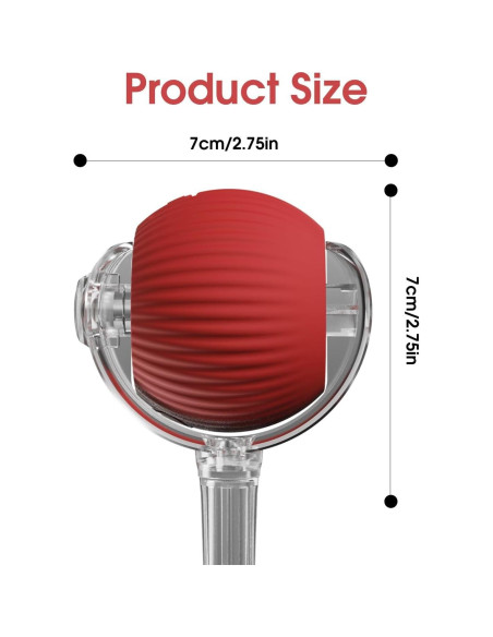 Bola Rodante Inteligente NEYSXYU para Gatos y Perros - Rojo