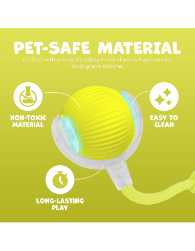 Juguete Interactivo para Gatos Pawlo Speedy Tail 2.0 Amarillo