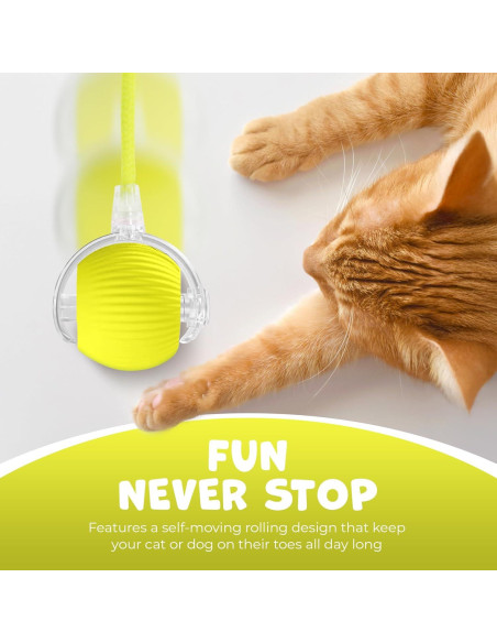 Juguete Interactivo para Gatos Pawlo Speedy Tail 2.0 Amarillo Juguete Interactivo para Gatos Pawlo Speedy Tail 2.0 Amarillo