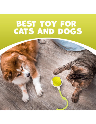 Juguete Interactivo para Gatos Pawlo Speedy Tail 2.0 Amarillo