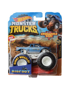Hot Wheels Monster Trucks Bigfoot 21/75 1:64 Coche Aplastable Azul