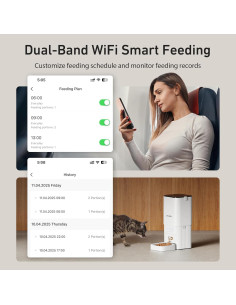 Comedero Automático MUBBI PF17 para Gatos y Perros 7L WiFi 2