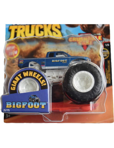 Hot Wheels Monster Trucks Bigfoot 21/75 1:64 Coche Aplastable Azul 2