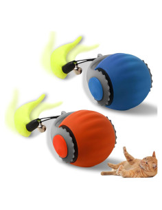 Bola Interactiva para Gatos LONNIY 3.0 con Plumas y 2 Modos