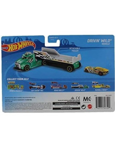 Hot Wheels City Rig Camión Semi y Remolque Drivin' Wild 1:64 2