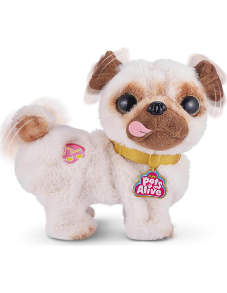 Poppy El Pug Interactivo ZURU - Perro de Peluche Bailable Poppy El Pug Interactivo ZURU - Perro de Peluche Bailable