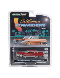 Coche Diecast 1/64 Greenlight 1973 Coupe deVille Lowrider Marrón