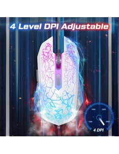 Ratón Gaming con Cable VersionTECH. Ergonómico RGB 7 Colores 2