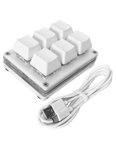 Teclado Mecánico Macro QINIZX 6 Teclas RGB Programable