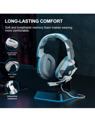 Auriculares Gaming PHOINIKAS H-1 Camo 3.5mm con Micrófono