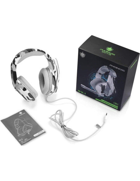 Auriculares Gaming PHOINIKAS H-1 Camo 3.5mm con Micrófono