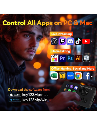 Controlador de Transmisión HALCONTORNO Stream Dock N3E