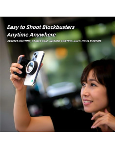 Anillo de Luz Selfie MiniLuxis BBC-9 con Control Remoto Bluetooth 2