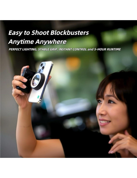 Anillo de Luz Selfie MiniLuxis BBC-9 con Control Remoto Bluetooth