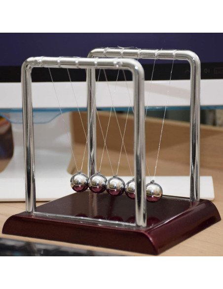 Péndulo de Newton Juvale para Escritorio 17,78 cm Alivio Estrés