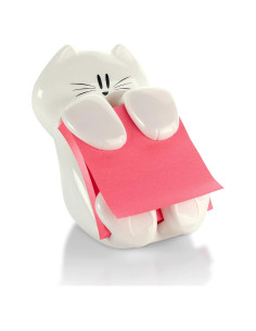 Dispensador de Notas Post-it Gato Blanco 3x3 cm CAT-330
