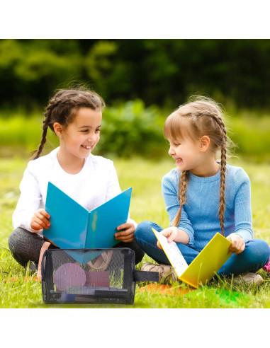 10 Bolsas de Maquillaje de Malla Negra HOFURME 24.9x10.2 cm