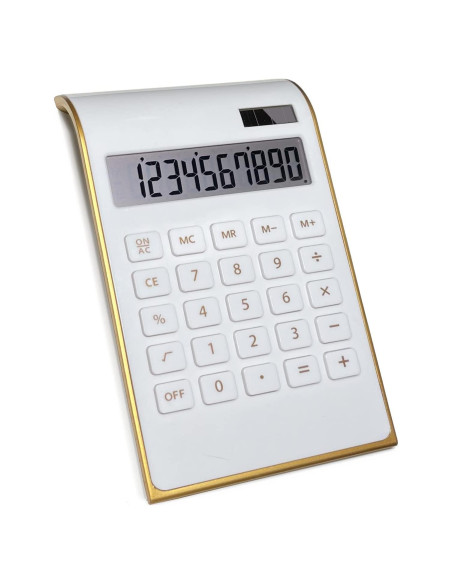 Calculadora Solar Benkaim Estándar 10 Dígitos Blanca
