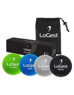 Bola de Estrés Logest - Juego de 4 Niveles de Resistencia