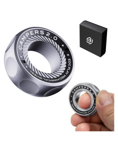 Anillo Fidget Magnético Berotok Alivio Estrés Acero Inoxidable