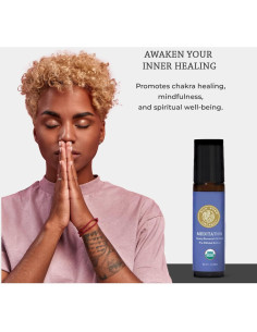 Aceite Esencial Orgánico Roll On Meditación Red Silk 10ml 2