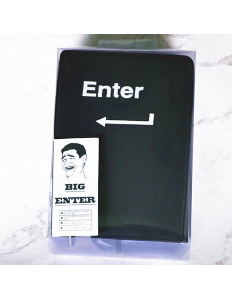 Almohada Anti-Estrés USB YADILLO Tecla Enter Grande 20cm