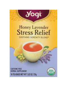 Té Yogi Miel Lavanda Alivio Estrés 16 Bolsitas Orgánico 2