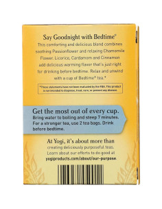 Té Orgánico Yogi para Dormir 16 Bolsitas Sin Cafeína 2